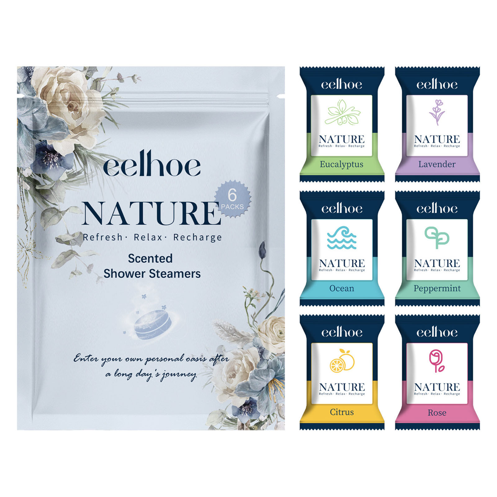 Shower Steamer Tablet - 6 stks Aromatherapie Douchetabletten Ondersteunende Slaap