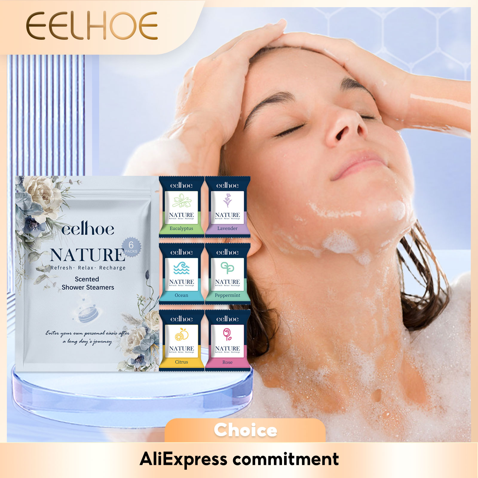 Shower Steamer Tablet - Aromatherapie Douchetabletten Slaaphulp Ontspannend Stressverlichtend Vermoeidheidsverlichtend