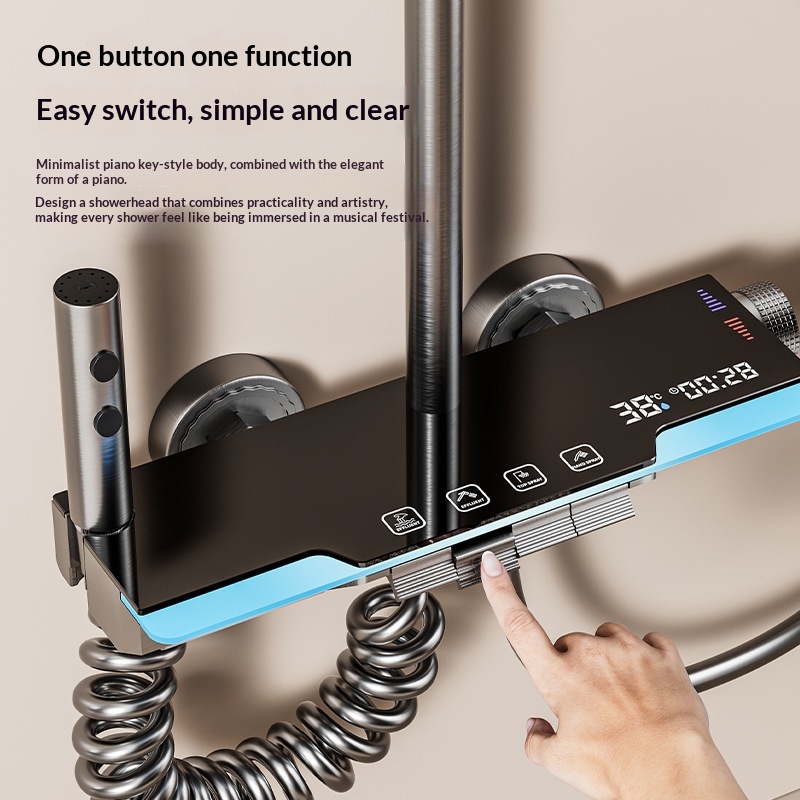Grijze Gun Shower Set Luxe Hot - Spa & Wellness Retreat recensie en prijs
