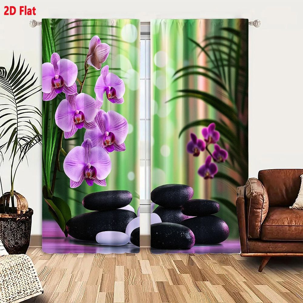 2D plat, 2 stuks paarse orchid - Wellness Spa With Hotel recensie en prijs